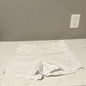 Kut from the Kloth White Cuffed Jean Shorts